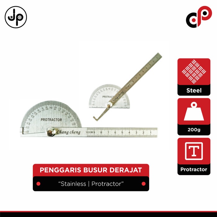 

Promo Penggaris Busur Derajat Stainless Protractor