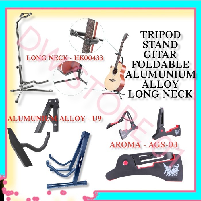 Promo Aroma Stand Gitar Foldable Dudukan Gitar Akustik Listrik Stand Gitar