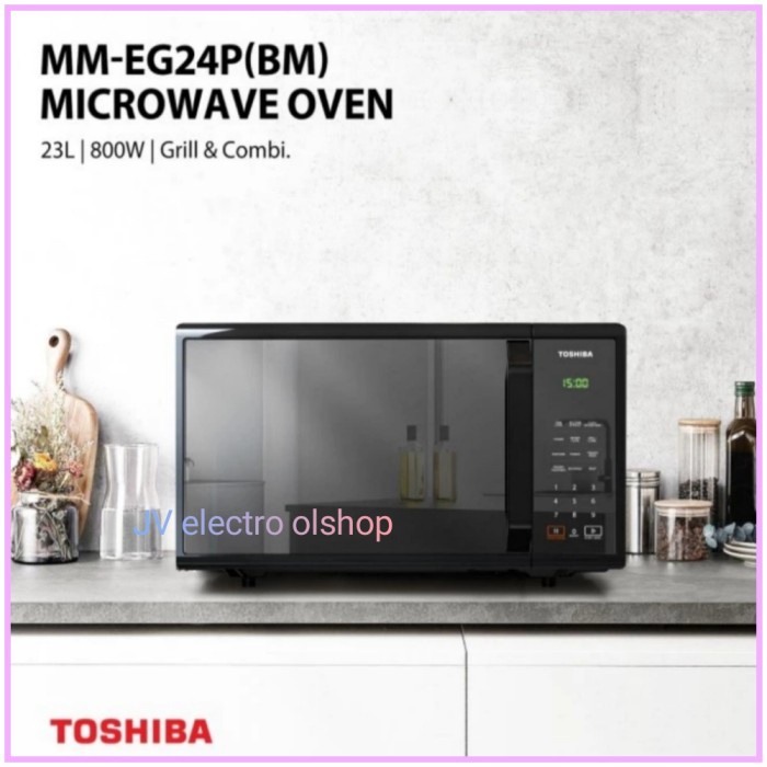 Promo Microwave Toshiba Mm-Eg24P(Bm) / Microwave Oven Toshiba 23Liter Grill