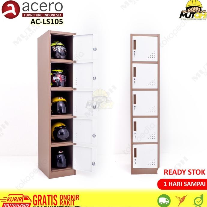 

Acero Ac-Ls105 Loker Locker Besi 6 Pintu Full Plat Stok Terbatas