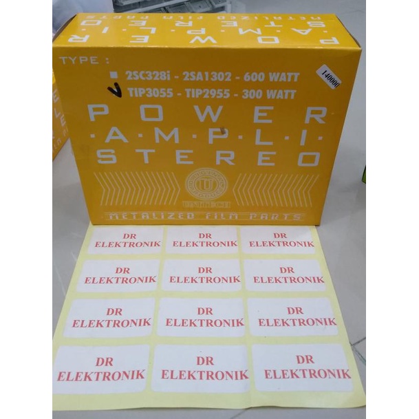 Baru Power Ampli Stereo UNI TIP3055 - TIP2955 - 300W watt unitech dre3 Berkualitas