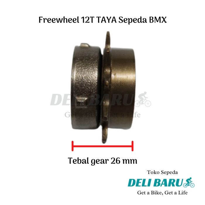 Taya Freewheel 12T Gir Belakang Single Speed Gear 12 T Sepeda Bmx Best