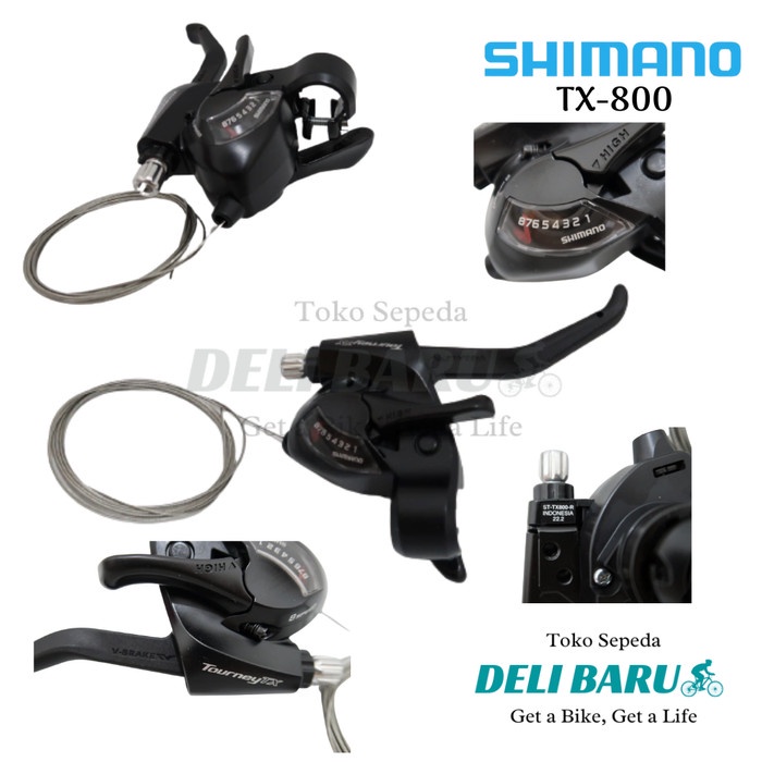 Shimano Shifter Tx-800 Ori 8 Speed Kanan Saja Operan Gigi Sepeda Mtb Best