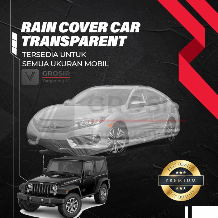 Sarung Mobil Transparan Rubicon Jl 2018-2022 Body Cover Rubicon Jl Best