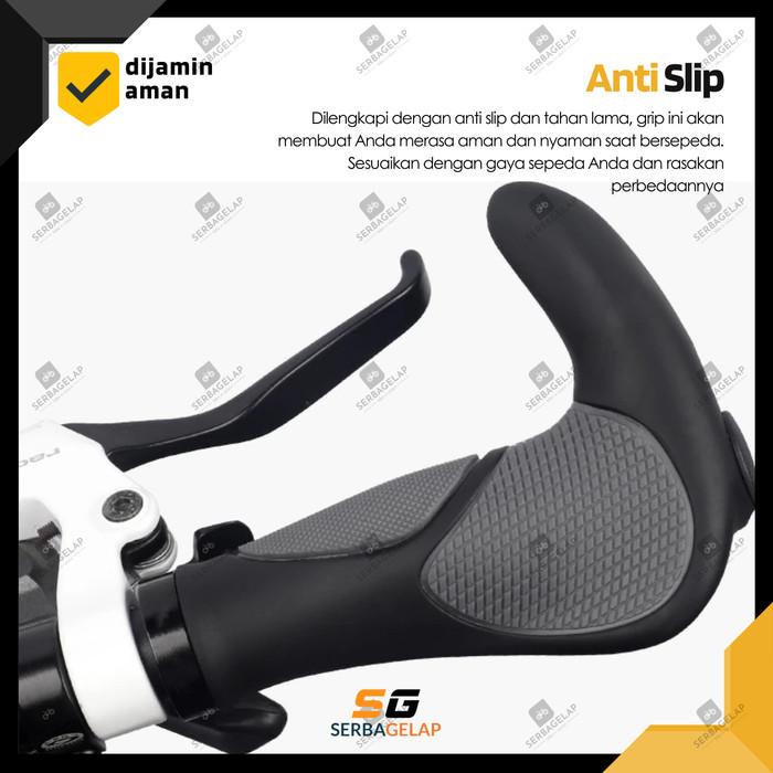 Handgrip Hand Handle Stang Rubber Grip Karet Tanduk Sepeda Mtb