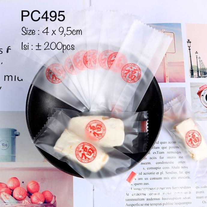 Plastik Kemasan Kantong Kue Kacang Nougat Permen Coklat Cookies Pc495 Original
