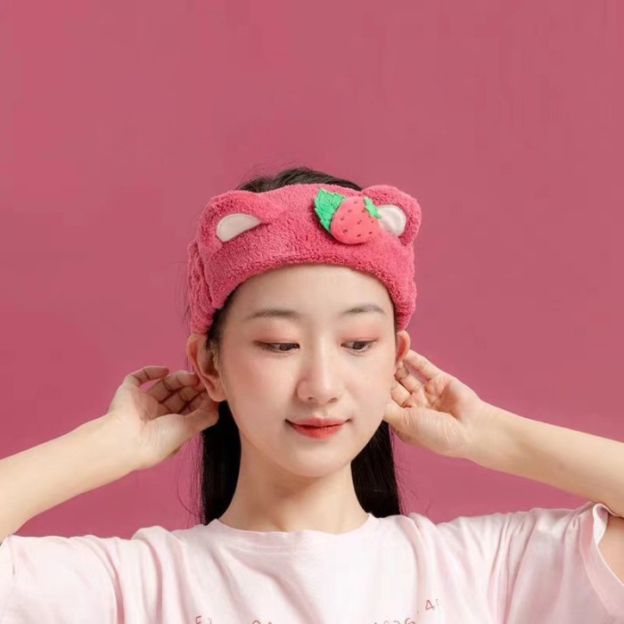 Terbaru Miniso Headband Seri Lotso Bando Bandana Facial Rambut Handuk Bando