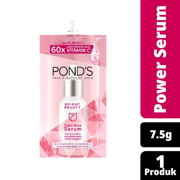 Terbaru Ponds Bright Beauty Triple Glow Serum 7.5G