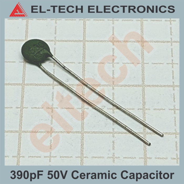 TERLARIS 390pF 390 pF Pico Farad Ceramic Keramik Capacitor Kapasitor