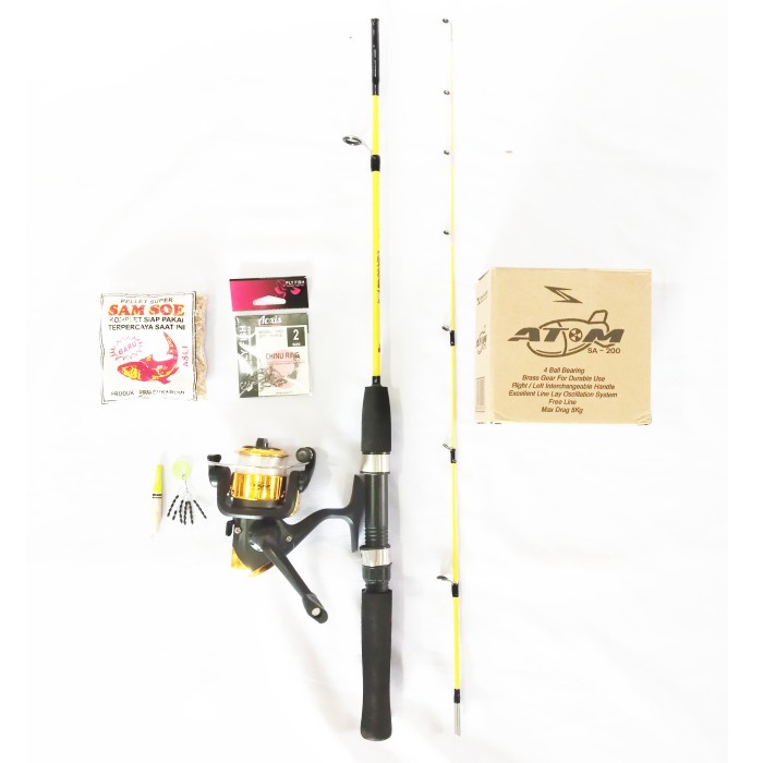 PAKET MANCING KOLAM JORAN SAMBUNG 2 110 CM PANCING IKAN NILA UDANG DLL