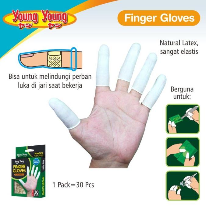 Sarung Tangan Jari / Finger Gloves Latex Elastis