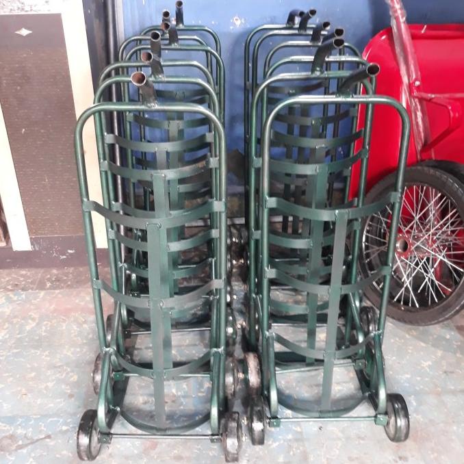 Trolley Galon Air Gerobak Troly Galon Air Troli Gas Alat Angkut Barang