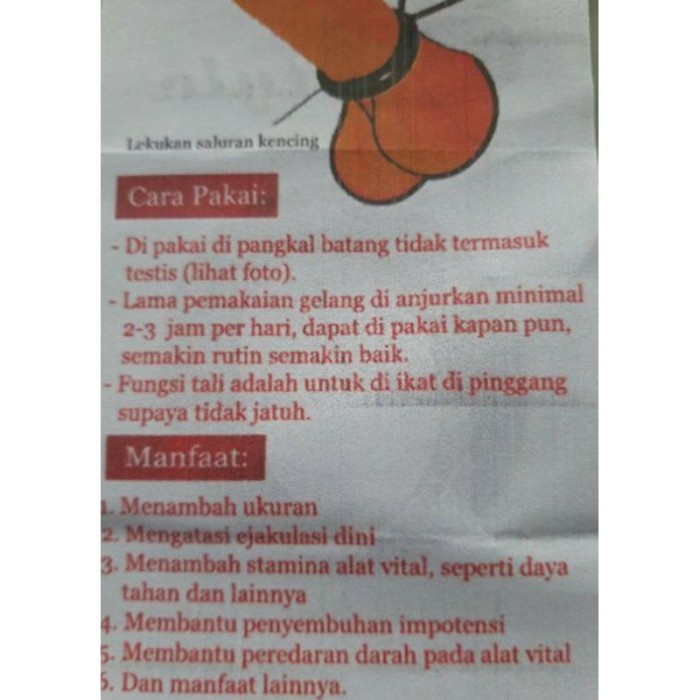 Gelang Terapi Vitalitas Dan Keperkasaan Pria