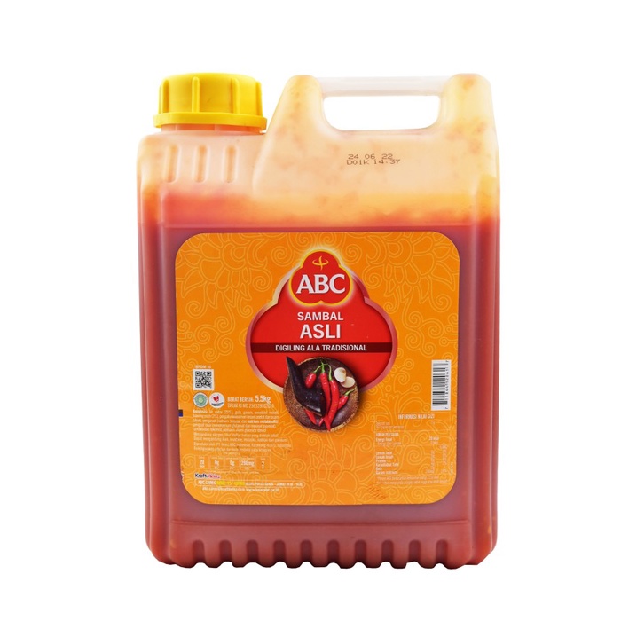 

Gratis Ongkir Sambal Abc Chilli Sauce Sambal Asli Jerigen 5.5 Kg