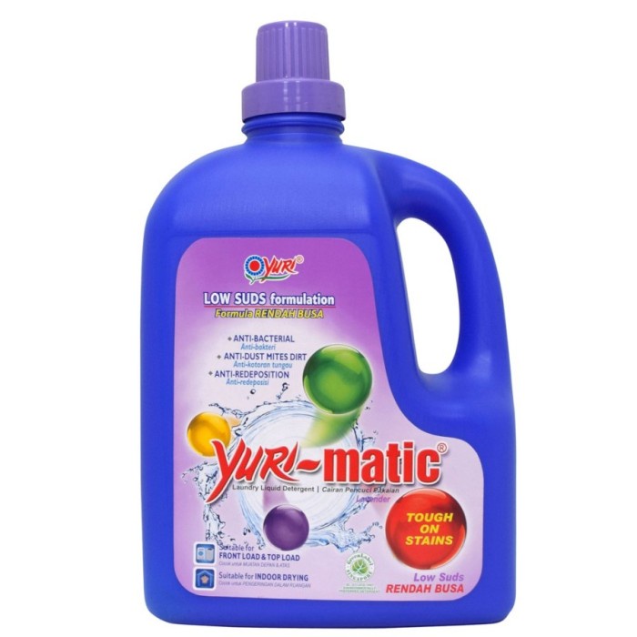 Gratis Ongkir Deterjen Cair Yuri Matic 2.8 Kg Botol Detergent Front Top Load