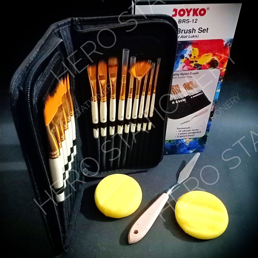 

Joyko Brush Set Alat Seni Lukis Kuas Brs-12