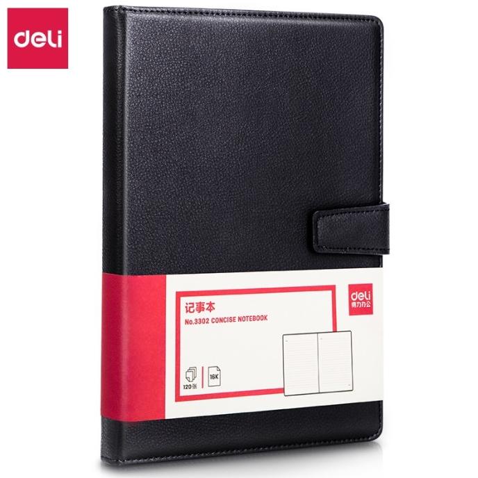 

TERLARIS DELI LEATHER COVER NOTEBOOK 120 HALAMAN SAMPUL KULIT 3301 3302