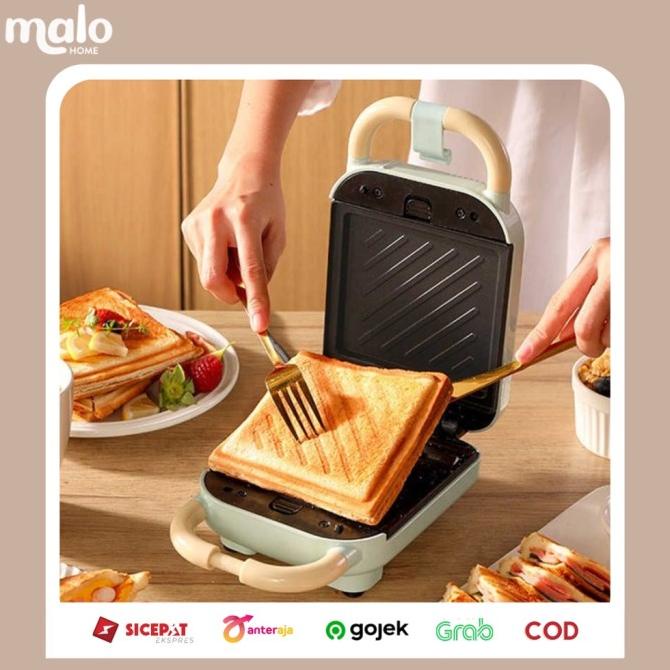 YIDPU Waffle Maker [DAPAT 2 CETAKAN] Croffle Maker Pembuat Wafle