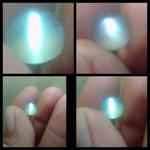 [Baru] Batu Biduri Bulan Stilangka Cat'S Eye Moonstone Original Super Mulus Terbatas