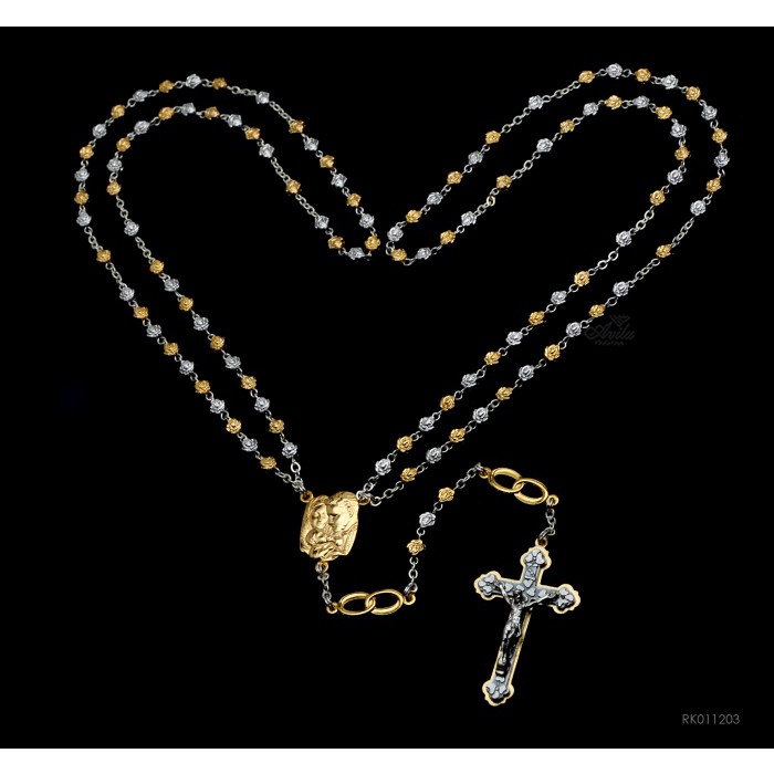 [Baru] Rosario Wedding 2Loop.2Ring Rose Shape Diskon