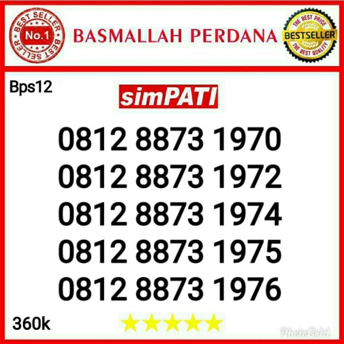 [COD] Nomorcantik Simpati 4G Tahun 1970 1972 1973 1974 1975 1976 Kbps1 Diskon