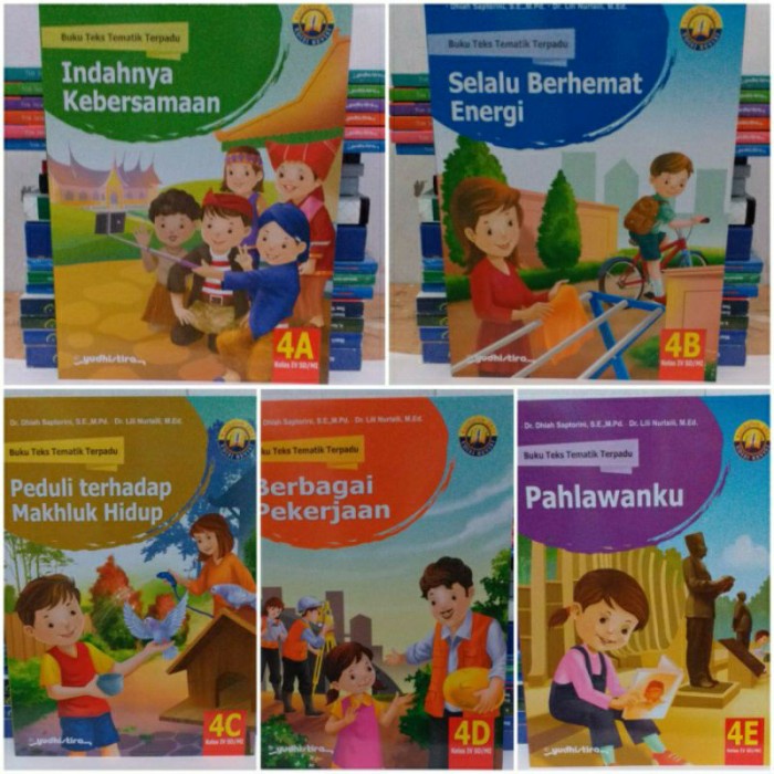 [New Ori] Buku Paket Tematik Jilid 4A Sampai 4E Untuk Sd/Mi Kelas Iv Yudhistira Terbaru