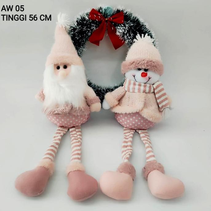 

Boneka Duduk Kaki Panjang Pastel Pink Color Kado Hampers Natal Unik Terbaik