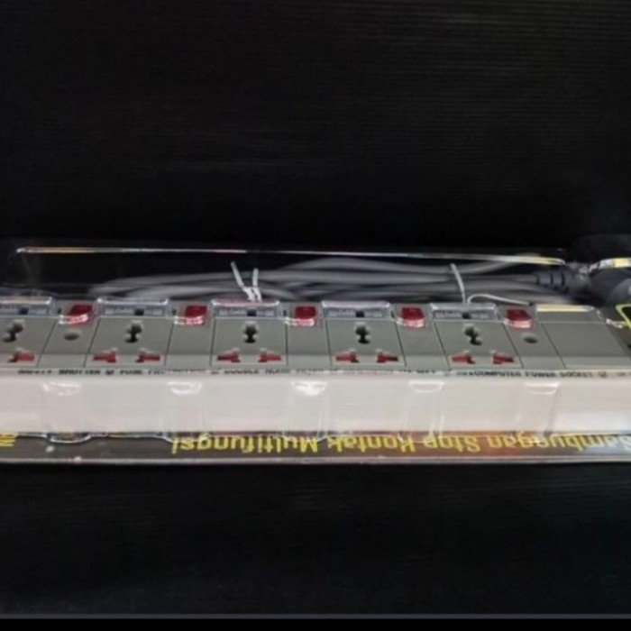 [Ori] Stop Kontak Universal 5 Lubang Winstar Colokan  Sikring Terbatas