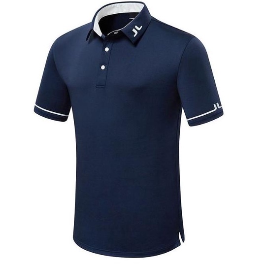 Fashion Pria | Polo Shirt Baju Pria Golf Polyester Cuff Logo Jln-092 Kekinian