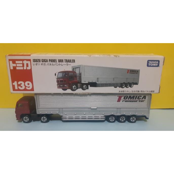 Tomica Takara Tomy 139 Isuzu Giga Panel Van Trailer