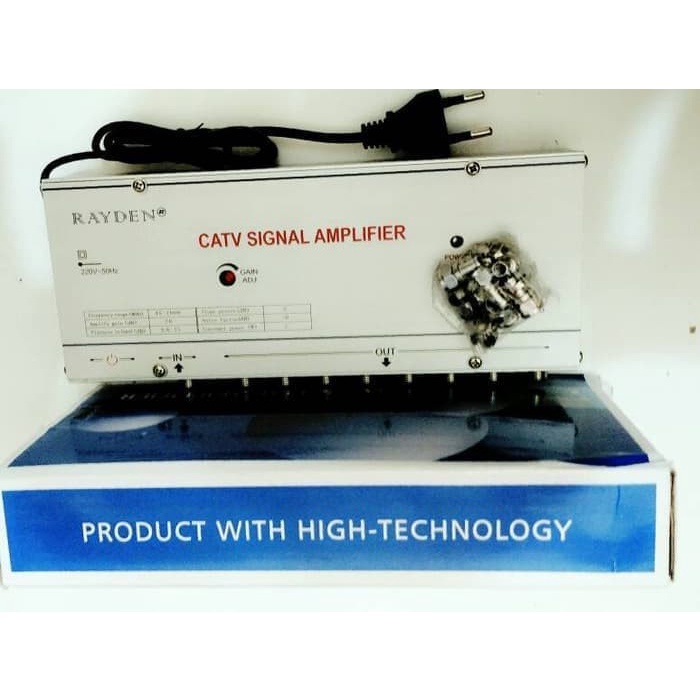 [Ori] Rayden Catv Signal Amplifier 8Way 30Dbi Terbaru