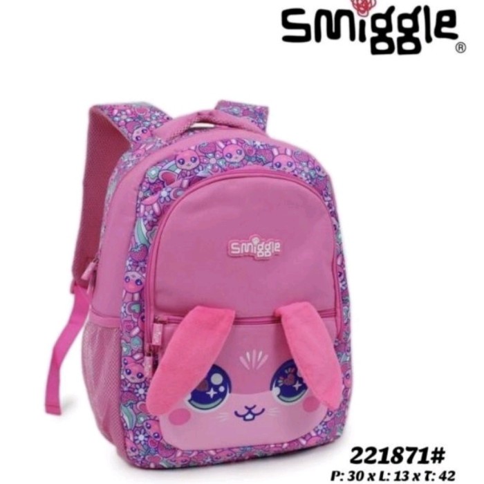 [Original] Smiggle Bunny Budz Pink Backpack/Tas Ransel Anak Perempuan Sd/Kado Limited