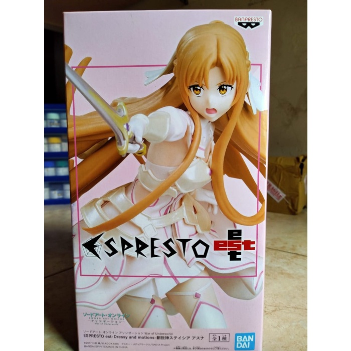 ✅Baru Banpresto Asuna Espresto Est Dressy And Motions Sao Alicization Bandai Terbaru