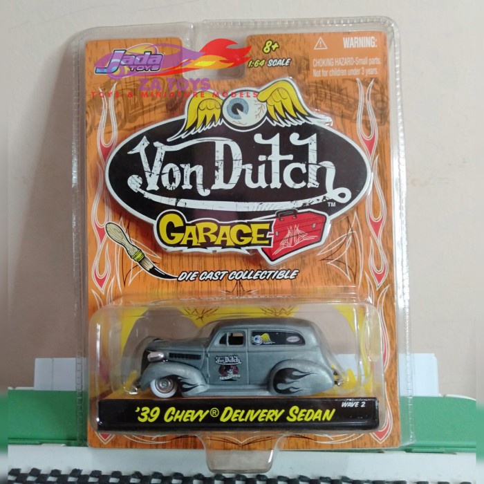 ✅COD Diecast Chevy Delivery Sedan Zamac By Jada Von Dutch Garage Series 64 Terbaru
