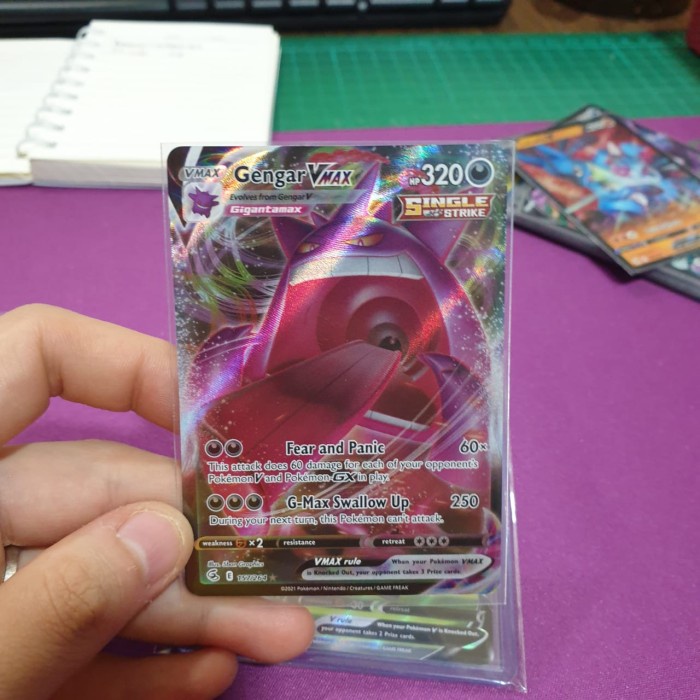 ✅COD Pokemon Tcg English - Gengar Vmax Fusion Strike Terbaru