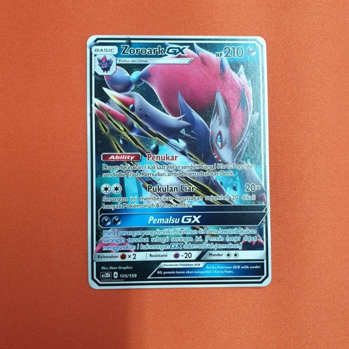 ✅COD Kartu Pokemon Indonesia - Zoroark Gx Td Terbatas