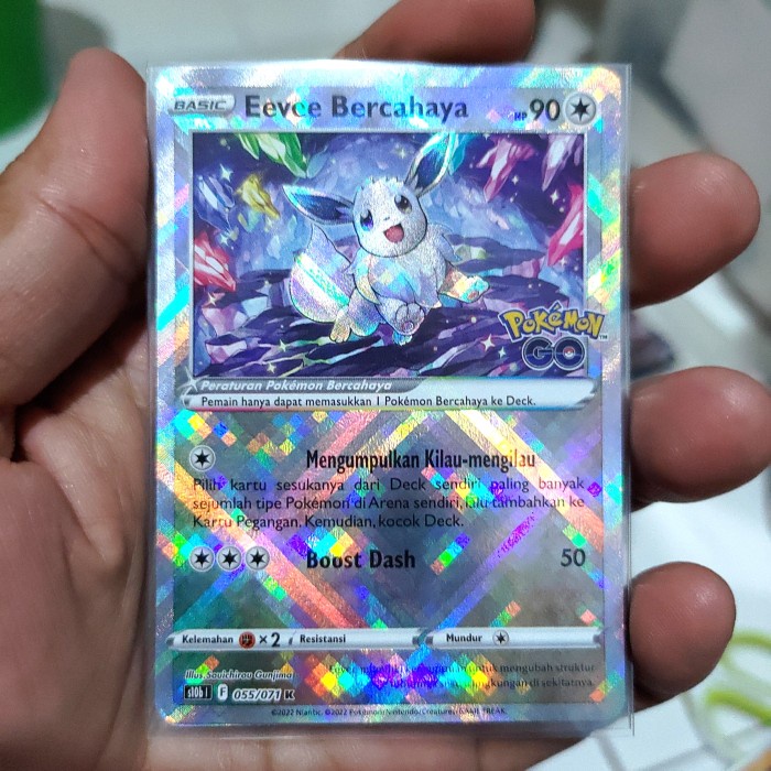 ✅COD Kartu Pokemon Ind Eevee Bercahaya Terbaru
