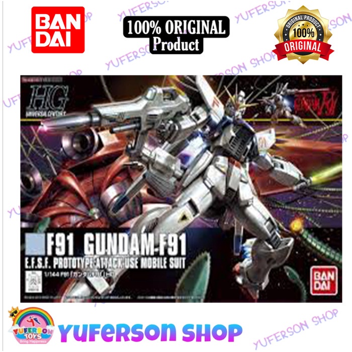 ✅Baru Hg Hguc 1-144 Gundam F91- Mobile Suit Berkualitas