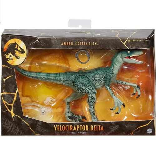 ✅Baru Velociraptor Delta Amber Collection Mattel Terbaru