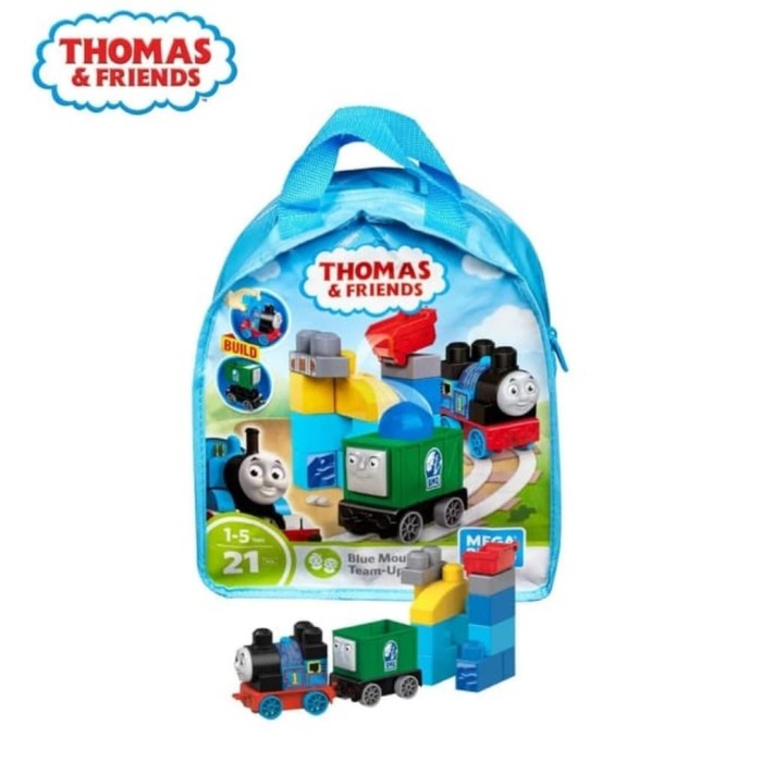 ✅New Fisher Price Mega Blocks Thomas And Friends Blue Mountain 21 Psc Terbatas