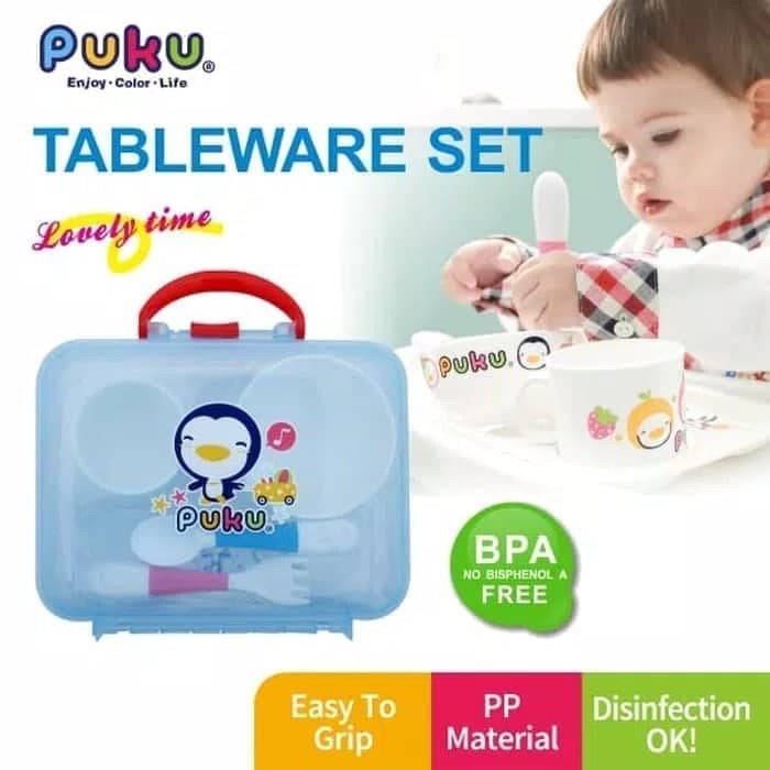 ✅New Puku Feeding Set Puki Ntableware Set/Tempat Maka Berkualitas