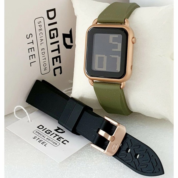 ✅New Ori Jam Tangan Wanita Digitec 6090 Hijau Rosegold Digital Original Terbaru