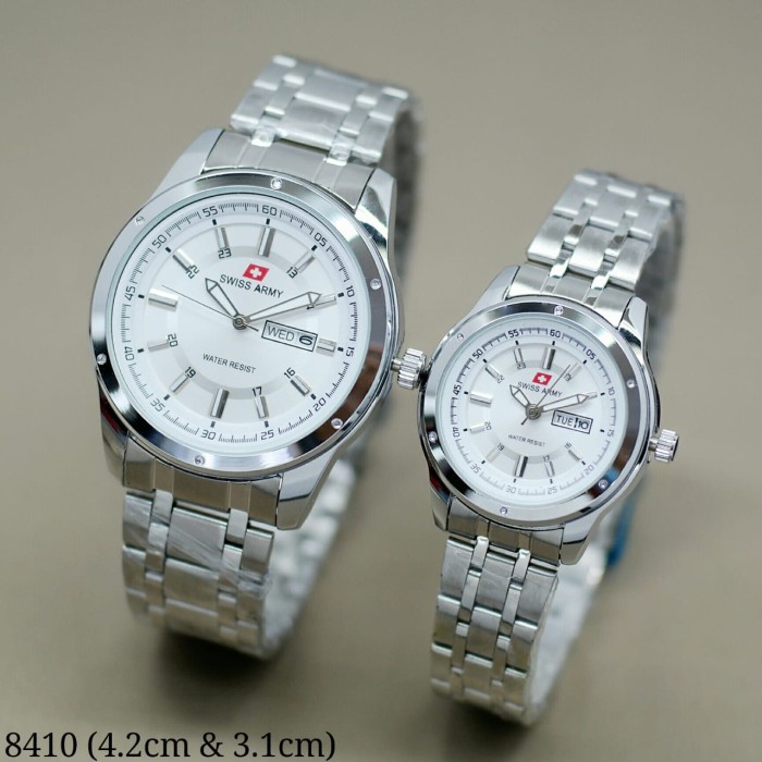 ✅New Ori Jam Tangan Swiss Army Couple Original Water Resistance Tali Rantai Diskon