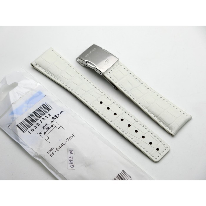 ✅New Ori Tali Strap Casio Ef-544L-7Avf Edifice Original Ef-544L Kulit 22Mm Limited