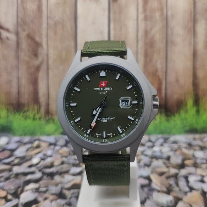 ✅New Ori Jam Tangan Swiss Sa1880 Date Day Kanvas Canvas Original Berkualitas