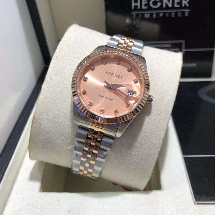 ✅New Ori Hegner 1703 Silver Rosegold Wanita Original Garansi 1Tahun Terbaru