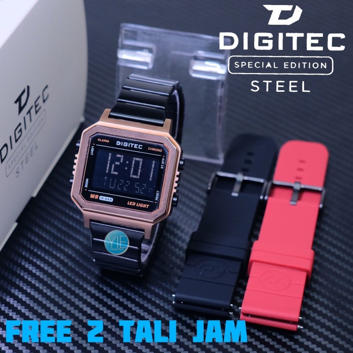 ✅New Ori Jam Tangan Digital Pria Digitec Terbaru Dgs 5180 Original Anti Air Rm Diskon