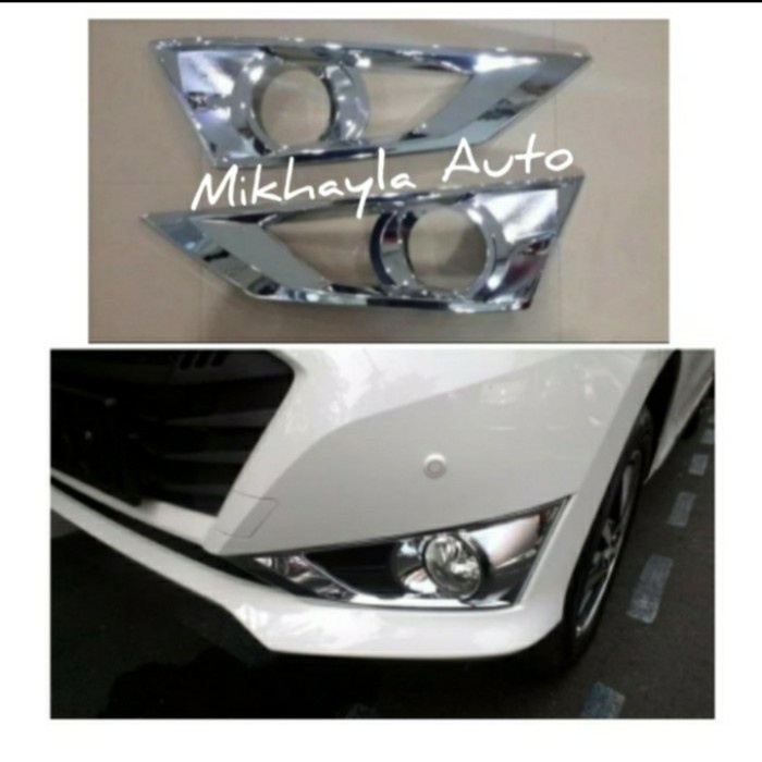 ✅Original Garnish Cover Ring Foglamp Chrome Mobil Daihatsu Sigra Terbaru