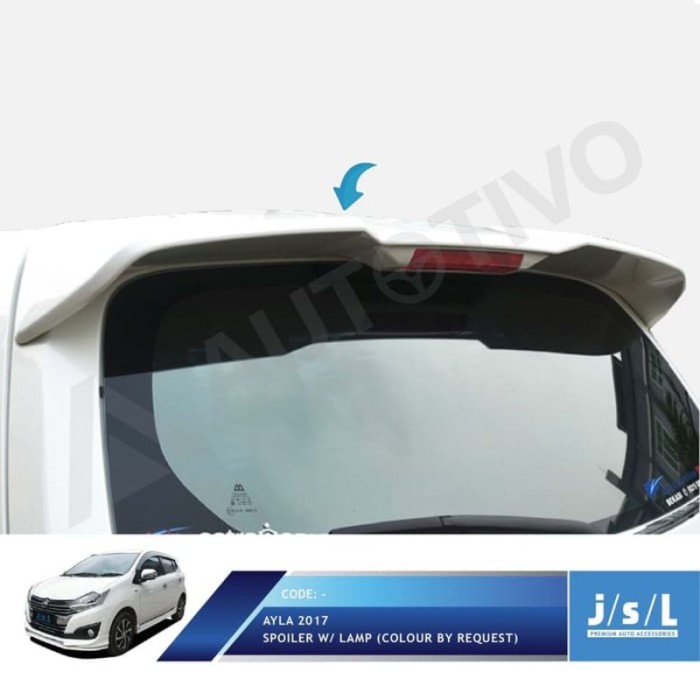 ✅Original New Ayla 2017 Spoiler With Lamp / Aksesoris Daihatsu Ayla Terbatas