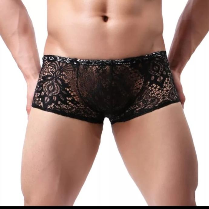 celana dalam boxer renda pria / underwear sexy men